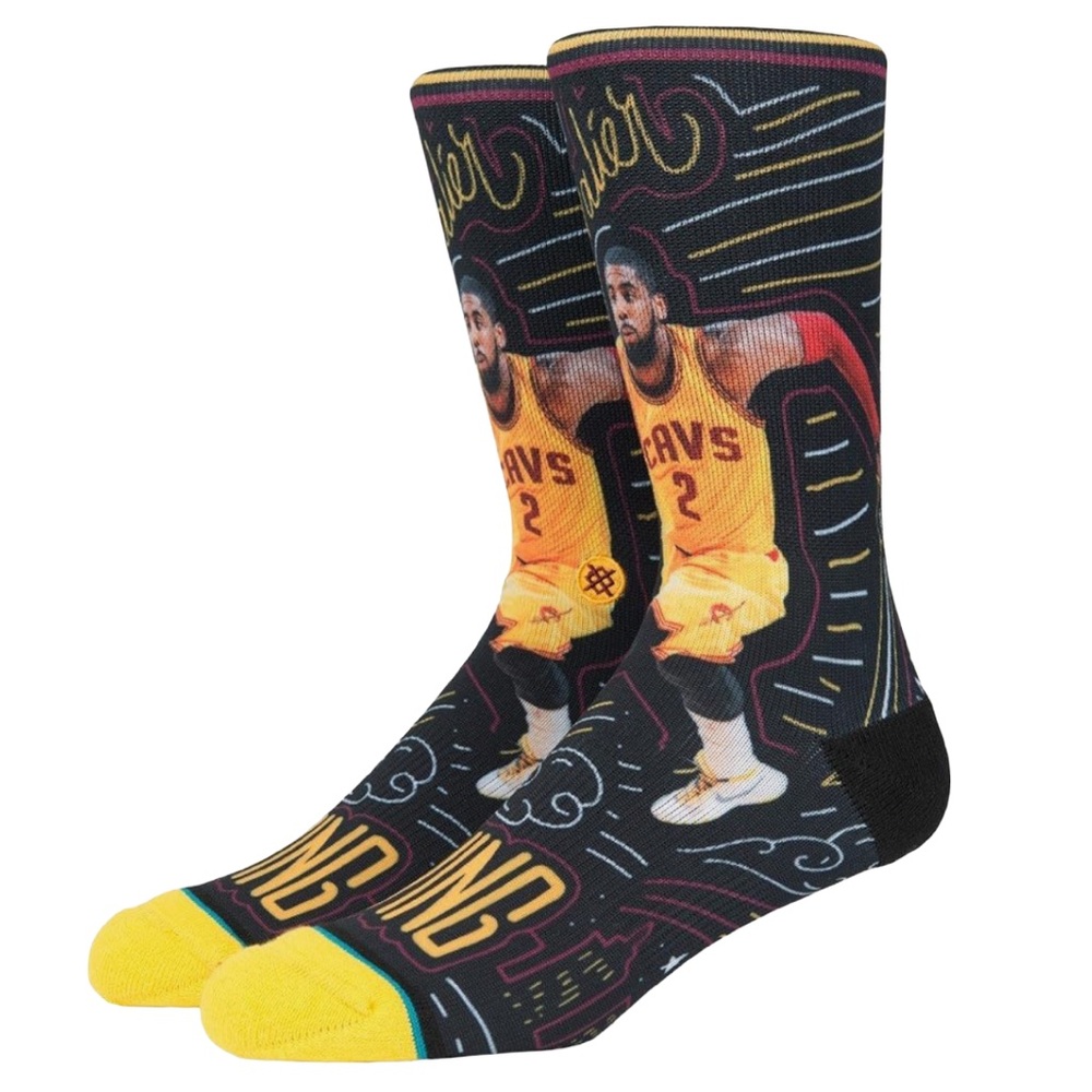 Stance x NBA Kyrie Irving Crew Socks MEDIUM M Cleveland Cavaliers NEW